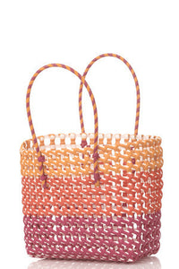 Colorful Basket Weave Bag