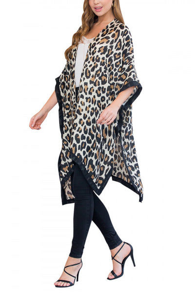 Leopard Print Kimono