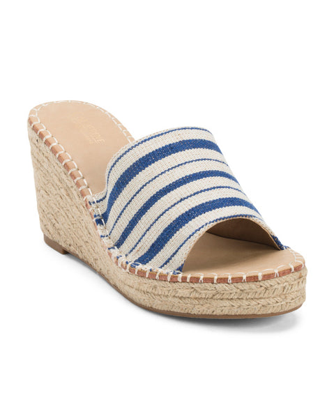 Espadrille Wedge Slides