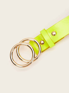 Double O-ring Neon Yellow Belt