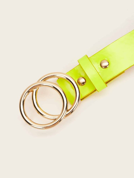 Double O-ring Neon Yellow Belt