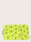 Green cosmetic bag