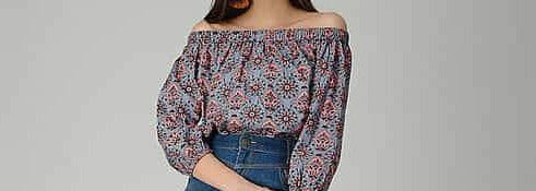 Off-Shoulder Cotton Top