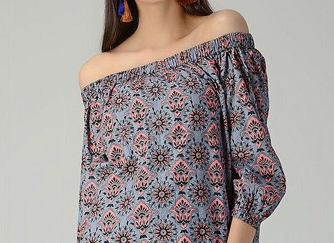 Off-Shoulder Cotton Top