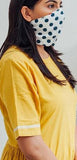 Cotton Polka Knot Mask Reversible