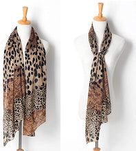 Load image into Gallery viewer, Women&#39;s Lightweight Animal Print Scarf