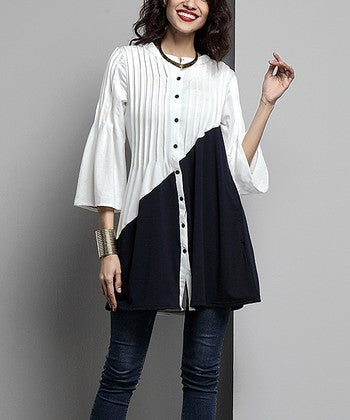 Button Down Tunic Women